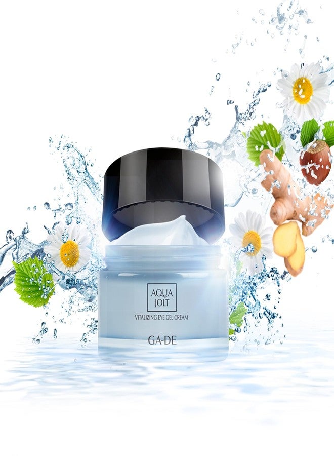 جي أيه-دي إي كريم GA-DE Aqua Jolt المنشط للعين - كريم فائق الترطيب ومضاد لعلامات تقدم سن منطقة تحت العين، يُعالج الانتفاخات والهالات السوداء - لبشرة أكثر نعومة وشدًا - 0.5 أونصة - Image 2